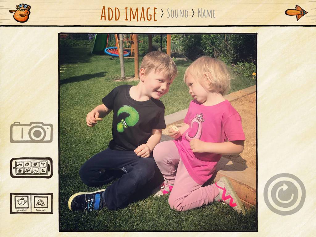 Take custom photos for your kids to play.